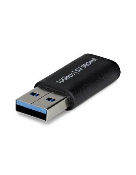 StarTech.com Adaptador USB-A Macho a USB-C Hembra - Conversor a USB a Tipo C - USB a USB Tipo C - 10Gbps - 5V 900mA - Adaptador