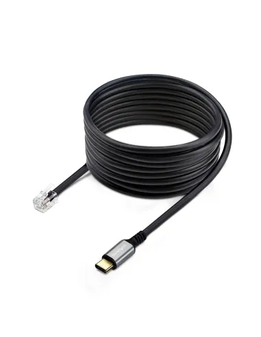 StarTech.com Adaptador USB-C a RJ9 para Auriculares con Micrófono - Adaptador USB Tipo C a RJ9 con Cable de 1,8m - Adaptador
