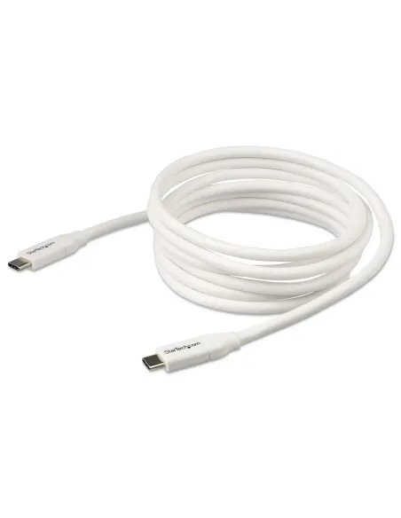 StarTech.com Cable de 2m USB-C a USB-C con capacidad para Entrega de Alimentación de 5A - USB TipoC - Cable de Carga USBC -
