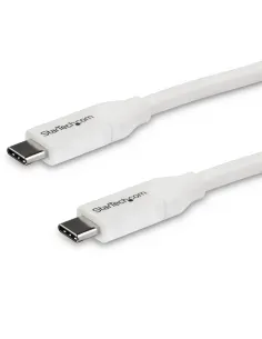 StarTech.com Cable 4m USB-C a USB-C con capacidad para Entrega de Alimentación de 5A - USB Tipo C - Cable de Carga USBC - USB