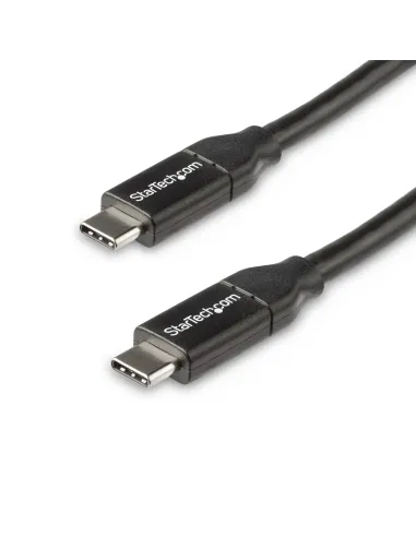 StarTech.com Cable de 50cm USB-C a USB-C con capacidad para Entrega de Alimentación de 5A - USB TipoC - Cable de Carga USBC -
