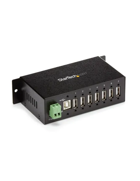 StarTech.com Hub Industrial de 7 Puertos USB 2.0 con Protección Antiestática ESD y Protección de Picos de 350W