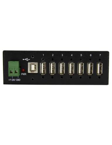 StarTech.com Hub Industrial de 7 Puertos USB 2.0 con Protección Antiestática ESD y Protección de Picos de 350W