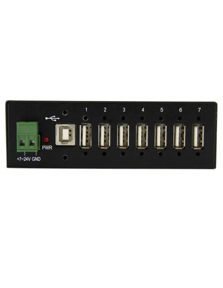 StarTech.com Hub Industrial de 7 Puertos USB 2.0 con Protección Antiestática ESD y Protección de Picos de 350W