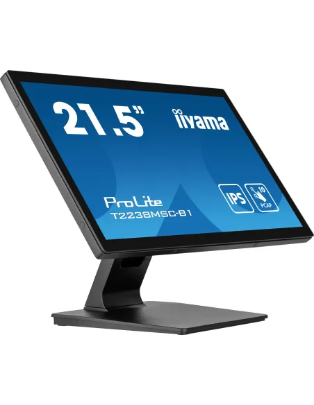 iiyama ProLite T2238MSC-B1 pantalla para PC 54,6 cm (21.5") 1920 x 1080 Pixeles Full HD LED Pantalla táctil Negro