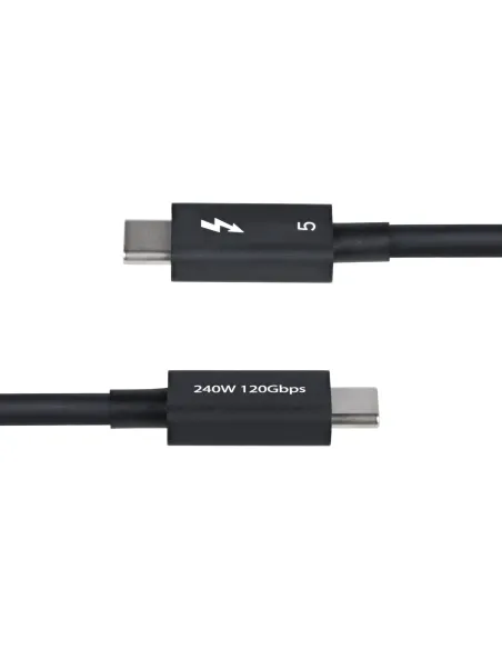 StarTech.com Cable Thunderbolt 5 de 80cm - Cable Thuderbolt Certificado - 80Gbps Hasta 120Gbps - Entrega de Alimentación PD de