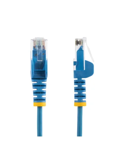 StarTech.com Cable Cat6 de 2m - Delgado - con Conectores RJ45 sin Enganches - Azul
