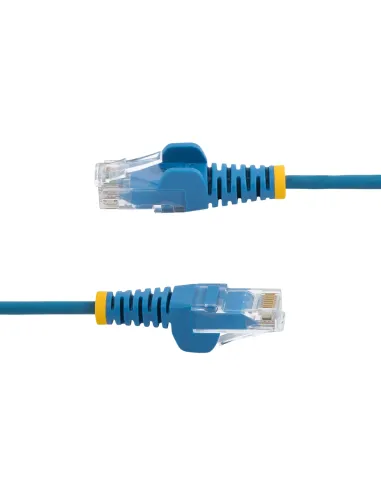 StarTech.com Cable Cat6 de 2m - Delgado - con Conectores RJ45 sin Enganches - Azul