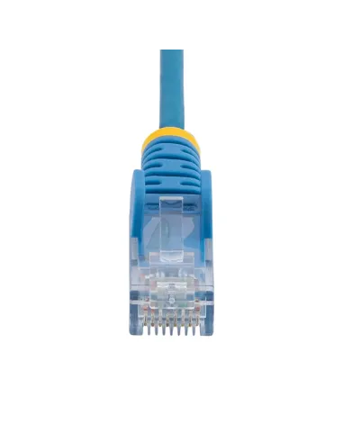 StarTech.com Cable Cat6 de 2m - Delgado - con Conectores RJ45 sin Enganches - Azul
