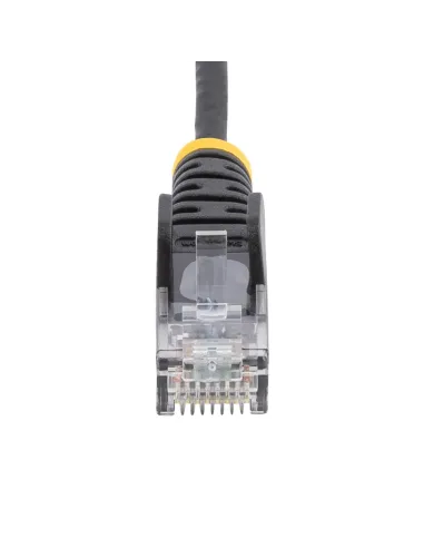 StarTech.com Cable Cat6 de 3m - Delgado - con Conectores RJ45 sin Enganches - Negro