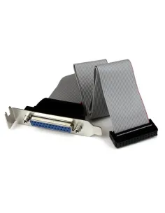 StarTech.com Adaptador de 40cm Header Cabezal Bracket Paralelo Perfil Bajo DB25 a IDC26 Pines Placa Base