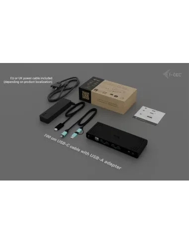 i-tec Universal Dual 4K Display Docking Station + Power Delivery 85W