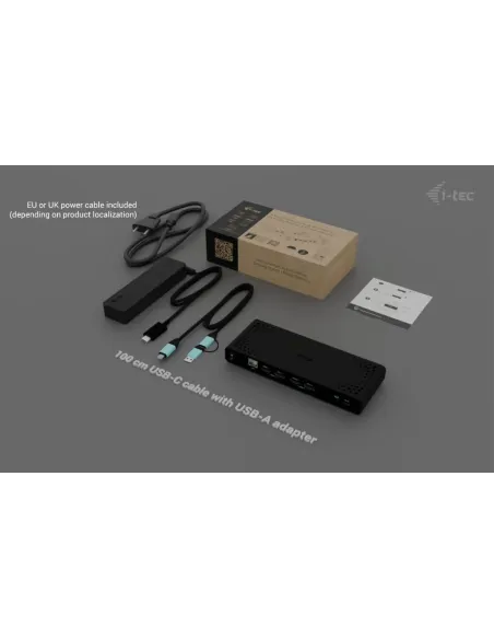 i-tec Universal Dual 4K Display Docking Station + Power Delivery 85W