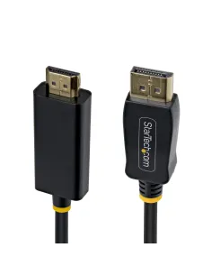 StarTech.com Cable Adaptador DisplayPort a HDMI de 2m con Conectores de Agarre - 4K 60Hz con HDR - Conversor de Vídeo 2