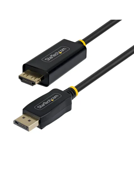 StarTech.com Cable Adaptador DisplayPort a HDMI de 2m con Conectores de Agarre - 4K 60Hz con HDR - Conversor de Vídeo
