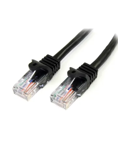 StarTech.com Cable de 2m Negro de Red Fast Ethernet Cat5e RJ45 sin Enganche - Cable Patch Snagless