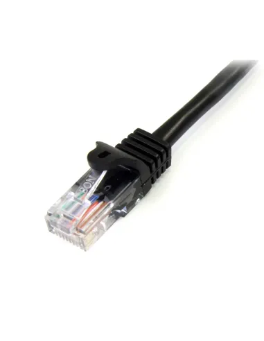 StarTech.com Cable de 2m Negro de Red Fast Ethernet Cat5e RJ45 sin Enganche - Cable Patch Snagless