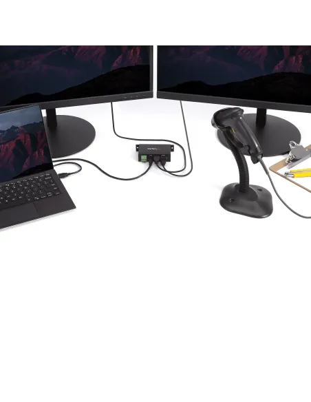 StarTech.com Hub Industrial de 4 Puertos USB 2.0 con Protección Antiestática ESD