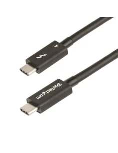 StarTech.com Cable de 1m Thunderbolt 4 - 40Gbps - PD 100W - Vídeo 4K 8K - Cable Thunderbolt 4 con Certificación Intel -