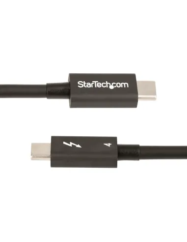 StarTech.com Cable de 1m Thunderbolt 4 - 40Gbps - PD 100W - Vídeo 4K 8K - Cable Thunderbolt 4 con Certificación Intel -