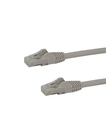 StarTech.com Cable de Red Gigabit Ethernet 15m UTP Patch Cat6 Cat 6 RJ45 Snagless Sin Enganches - Gris