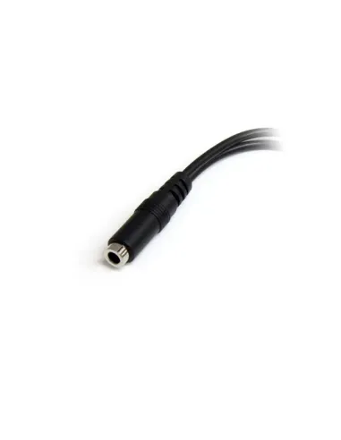 StarTech.com Adaptador Divisor de Auriculares 2x Mini-Jack 3,5mm 3 pines a Mini-Jack 4 pines