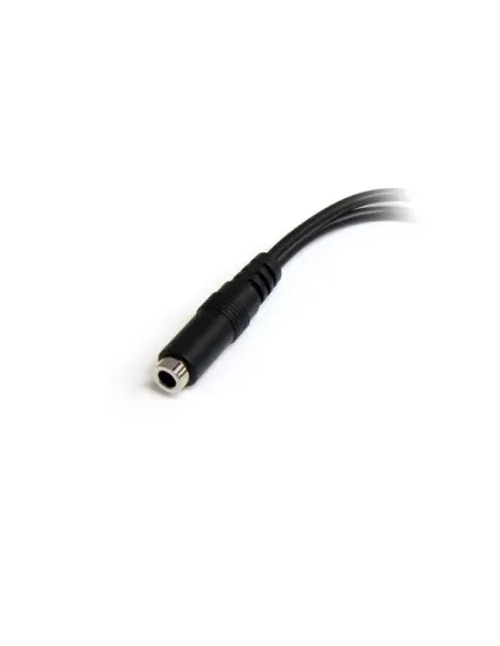 StarTech.com Adaptador Divisor de Auriculares 2x Mini-Jack 3,5mm 3 pines a Mini-Jack 4 pines