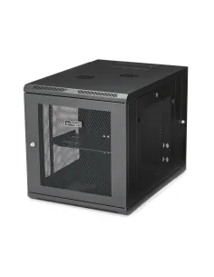 StarTech.com Armario Rack de Pared para Servidores 12U 19" 4 Columnas y Estante 1U - Rack de Servidores de Montaje en Pared con