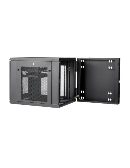 StarTech.com Armario Rack de Pared para Servidores 12U 19" 4 Columnas y Estante 1U - Rack de Servidores de Montaje en Pared con