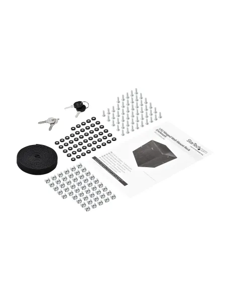 StarTech.com Armario Rack de Pared para Servidores 12U 19" 4 Columnas y Estante 1U - Rack de Servidores de Montaje en Pared con