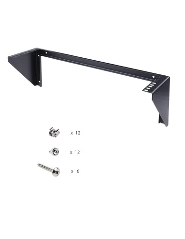 StarTech.com Rack Vertical Fijo Mural 3U de 19 Pulgadas para Servidores - Bracket de Pared para Panel de Parcheo - de