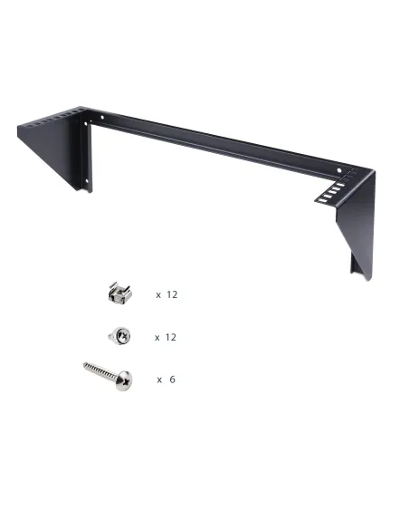 StarTech.com Rack Vertical Fijo Mural 3U de 19 Pulgadas para Servidores - Bracket de Pared para Panel de Parcheo - de