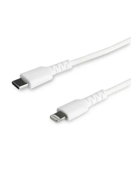 StarTech.com Cable Resistente USB-C a Lightning de 2 m Blanco - Cable de Sincronización y Carga USB Tipo C a Lightning con