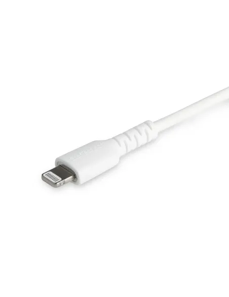 StarTech.com Cable Resistente USB-C a Lightning de 2 m Blanco - Cable de Sincronización y Carga USB Tipo C a Lightning con