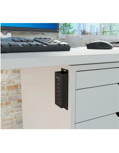 StarTech.com Concentrador USB 3.0 de 7 Puertos con Caja de Metal - 5Gbps - Hub de Sobremesa o Montaje en Pared