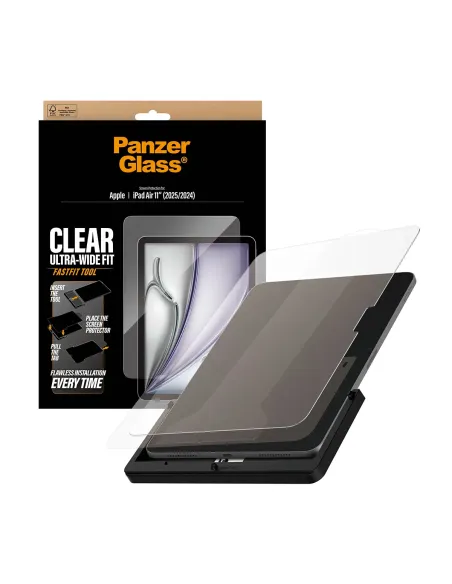 PanzerGlass ® Screen Protector iPad Air 11" (2024-2026) | Ultra-Wide Fit w. Fastfit tool Protector de pantalla Apple 1 pieza(s)