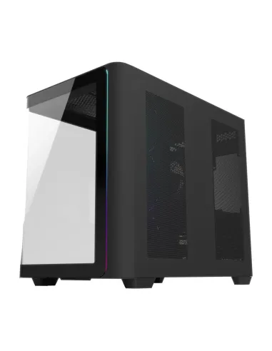 FSP M580-BP Plus Carcasa Midi Tower mITX, mATX Negro ARGB