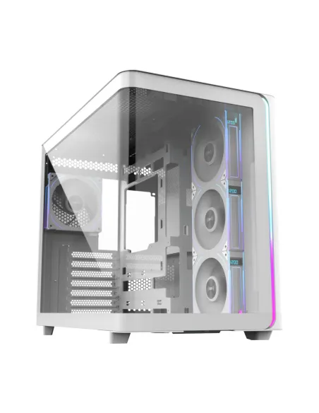 FSP M580-WP Plus Carcasa Midi Tower mITX, mATX Blanco ARGB