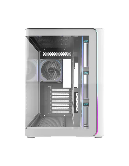 FSP M580-WP Plus Carcasa Midi Tower mITX, mATX Blanco ARGB