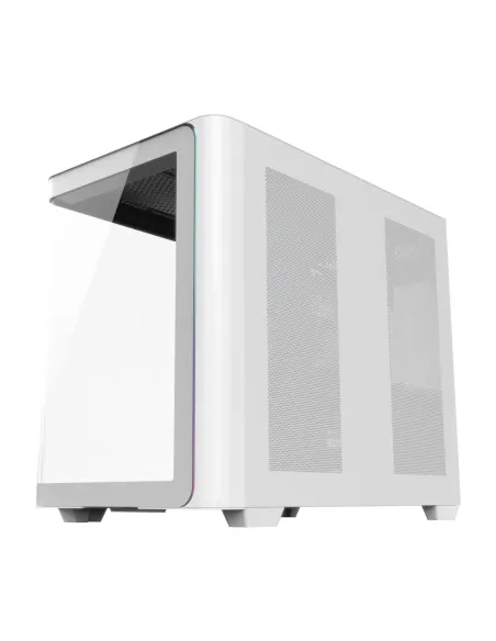 FSP M580-WP Plus Carcasa Midi Tower mITX, mATX Blanco ARGB