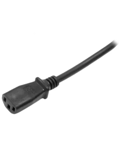 StarTech.com Cable de 2m de Alimentación para Ordenador, 18AWG, EU Schuko a C13, 10A 250V, Negro, Cable de Repuesto, Cable de
