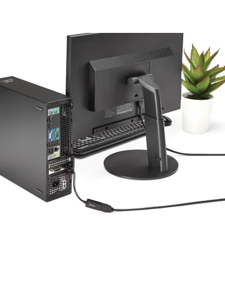 StarTech.com Conversor de Vídeo DisplayPort a HDMI con Audio – Adaptador Activo DP 1.2 para Ordenadores de Sobremesa Laptops –