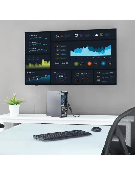 StarTech.com Conversor de Vídeo DisplayPort a HDMI con Audio – Adaptador Activo DP 1.2 para Ordenadores de Sobremesa Laptops –