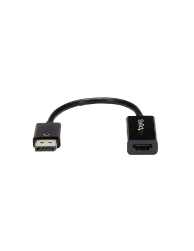 StarTech.com Conversor de Vídeo DisplayPort a HDMI con Audio – Adaptador Activo DP 1.2 para Ordenadores de Sobremesa Laptops –