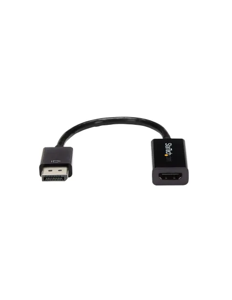 StarTech.com Conversor de Vídeo DisplayPort a HDMI con Audio – Adaptador Activo DP 1.2 para Ordenadores de Sobremesa Laptops –