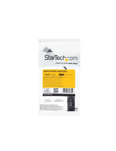 StarTech.com Conversor de Vídeo DisplayPort a HDMI con Audio – Adaptador Activo DP 1.2 para Ordenadores de Sobremesa Laptops –