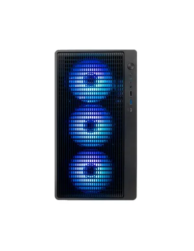 CoolBox GAMING CAJA MATX GM350 DARKFACE USB-C 3.2 GEN1 CRISTAL AHUMADO