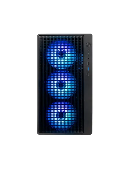 CoolBox GAMING CAJA MATX GM350 DARKFACE USB-C 3.2 GEN1 CRISTAL AHUMADO