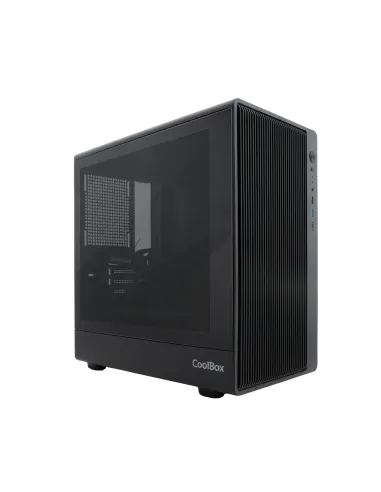 CoolBox GAMING CAJA MATX GM350 DARKFACE USB-C 3.2 GEN1 CRISTAL AHUMADO