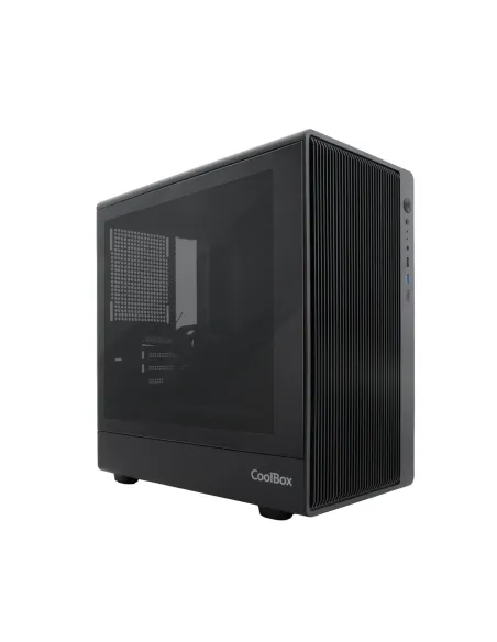 CoolBox GAMING CAJA MATX GM350 DARKFACE USB-C 3.2 GEN1 CRISTAL AHUMADO